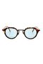 Patterned Frame Blue Glass Oval Women's Sunglasses Ae9901c6
