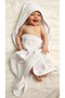 Outlet Cotton Girl-Boy Newborn-Baby Bath Towel - Plain/White