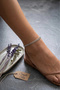 Herringbone / Fishbone Model Steel Chain Anklet |   Sea Series