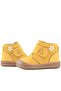 Yoohoo Genuine Leather Yellow Velcro Daisy Detailed Unisex Baby Boots - 8