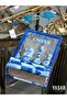 Blue Chess Mirrored Decorative Book Box Set - 3