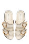 Women's Cream Double Buckle Slippers 26Sfd442118 - 4