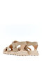 Women's Beige Suede Leather Sandals 26Sfd351010 - 6