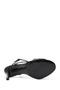 Women's Black Ankle Strap High Thin Heels Shoes Genuine Leather Sandals 25Sfd161516 - 5