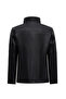 Diana Women's Black Collar Fur Oversized Leather Coat 25Wgd5631U4 - 5