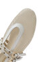 Women's Beige Buckle Mesh Fabric Ballerinas, Summer Shoes 25Sfd18136F - 8