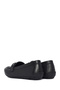 Women's Black Buckle Leather Loafer 26Pfd411218 - 6