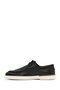 Men's Black Lace-Up Leather Casual Shoes 26Sfd750518 - 3