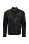 Barry Men's Gray Judge Collar Slim-Fit Leather Coat 25Wgf65862R - 2