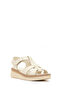 Women's Cream Thick Soled Leather Comfort Sandals 26Sfd411818 - 7
