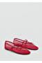Buckle Strap Mesh Ballerinas
