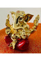 18 carat Gold Plated Ganapati 10x6cm | Gold & Silver Plated Ganesh Idol Online - 2