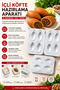 Practical 4-Piece Lined Meatball Mold Lined Meatball Apparatus - Lined Meatball Mold 4 Compartments
