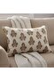 Heritage Magnolia Down Alternative Filled Cushion 35x50cm - Rust