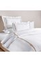 Hotel Cruise 300tc Embroidered 3-piece King Duvet Cover Set 230x220cm - White/gold