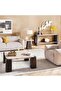 Trudy Coffee Table Marble - Natural & Brown - 4