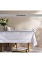 غطاء طاولة مطرز من ريجاليا 150x250 سم - أبيض - 5