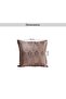 Serene Meadow Muse Hand Embroidered Down Alternative Filled Cushion 50x50cm - Brown - 5