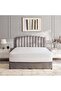 ANNA QUEEN BED VELVET GREY 160X200 CM - 2