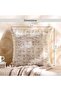 Resort Grid Hand Woven Dowb Feel Filled Cushion 50x50cm - Natural - 5