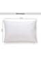 Grandeur European Goose Feather Down Pillow 50x75cm - White - 7