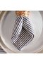 Velisha Pinsripe 4piece Napkin Set 45x45cm - Navy - 2