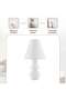 Zariya E27 Table Lamp Dia25x43cm - Cream - 8