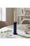Mineral Ceramic Taper Candle Holder Dia6.4x16cm - Blue