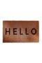Alfie Hello Door Mat 45x75cm-natural/black - 5