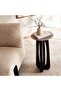 Prisien Accent Table Marble - Beige Walnut - 2