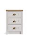 Almada Nightstand With 3 Drawer - White - 7