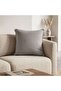 Atlanta Dobby Down Alternative Filled Cushion 60x60cm-moonrock