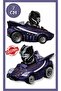 Racerverse Single Model Car - Racing Car with Figure - Marvel Black Panther Black Panther - 7 cm