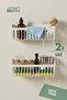 Adhesive Bathroom Shelf, 2-Pack Bathroom Organizer, Shower Shelf Organizer Shampoo Holder, Plastic Bathroom - 5