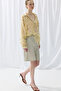 Trace Collection Eco Print Tencel Shirt - Yellow - 3