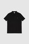 Men's Slim Fit Polo Collar Black Basic T-Shirt 50322347-Vr046 - 7