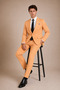 Men's Classic Suit - Men's Pants Jacket - Double Slit Suit with Stitching Detail - 4