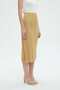 Solid Ribbed Midi Skirt - 6