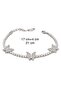 Xuping Silver Color Butterfly Water Stone Bracelet 17+4cm Acr3093 - 2