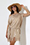 Varaklı Tasseled Beach Dress Pareo - 4