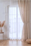 3 Sides of Lace, 100% Cotton Buldan Linen Curtain, Sunshade and Background - Single Wing - 3