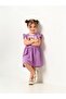 Girl's Short Sleeve Lycra Combed Cotton Printed Dress - 4