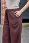 Woman's loose flowing trousers brown - 5
