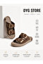 Suede Straw Sole Buckle-Strapped Stylish Summer Women's Slippers - 3