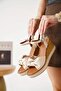 Shoe Basket 2019 Women's 7 cm Wedge Heel Comfortable Summer Sandals