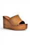 Y996559902 Tan Suede Women's Slippers with Padded Soles - 7