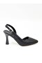 Tam 181 Black Glitter Heeled Women's Sandals