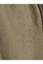 Linen Cotton Blended Chino Trousers with Lace-Up Waist - 6