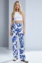 Comfortable Fit High Waist Wide-Leg Viscose Mix Women's Trousers