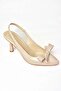 S518081908 Beige Patent Leather Thin Heeled Women's Shoes - 6